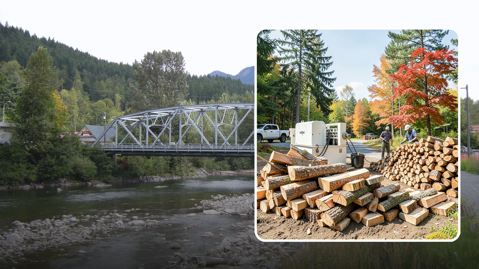Large Split Firewood in Skykomish, King County, WA - Firewood split into larger pieces that burn slowly for extended, low-maintenance heat.