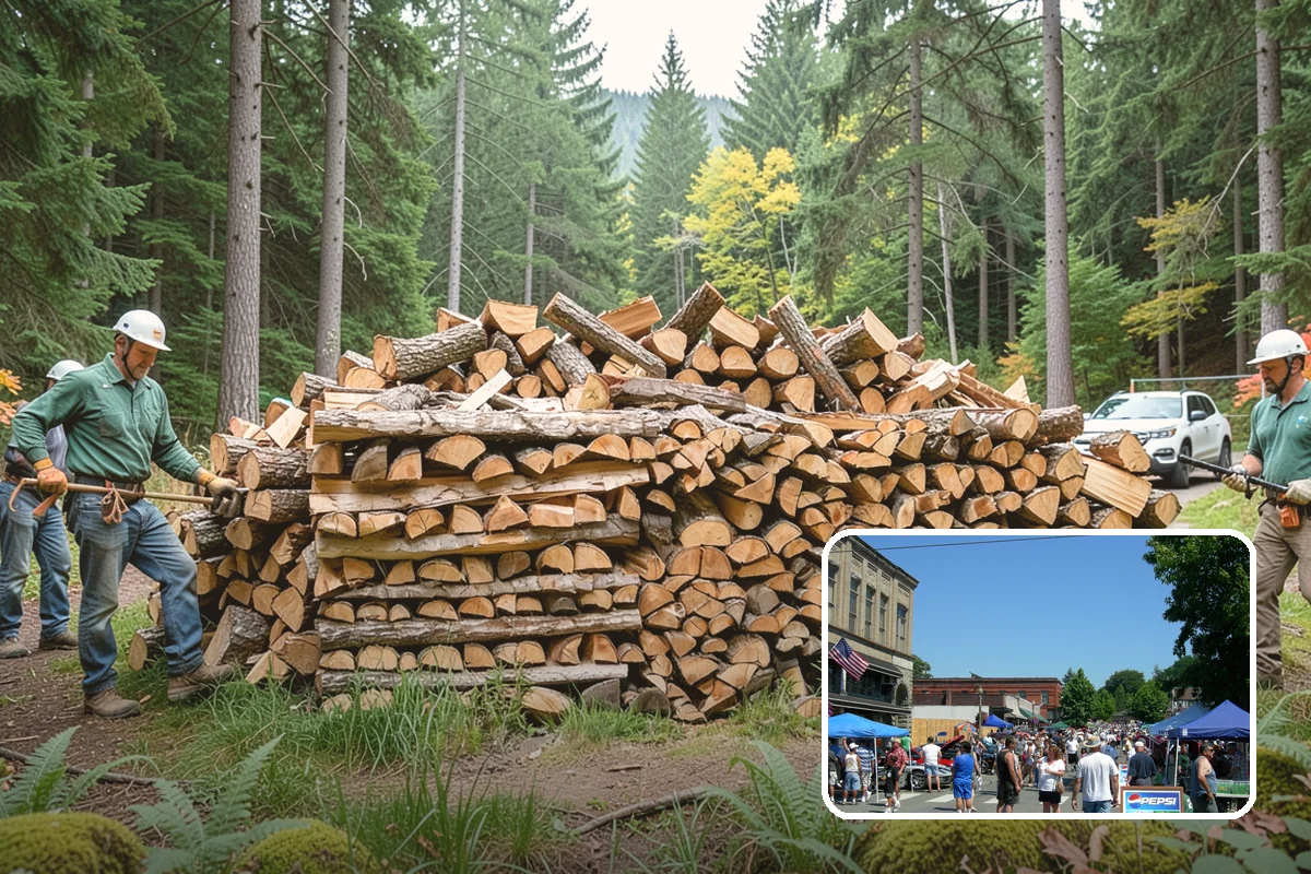 Large Split Firewood in Snohomish, Snohomish County, WA - Generous width burns slowly