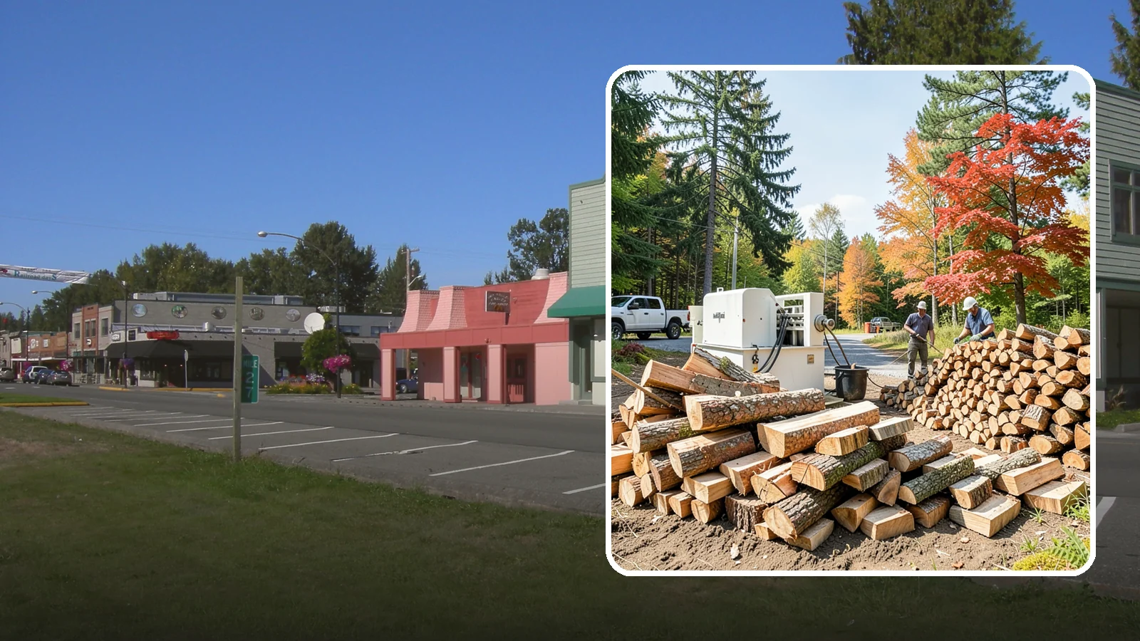Large Split Firewood in Snoqualmie, King County, WA - Firewood split into larger pieces that burn slowly for extended, low-maintenance heat.