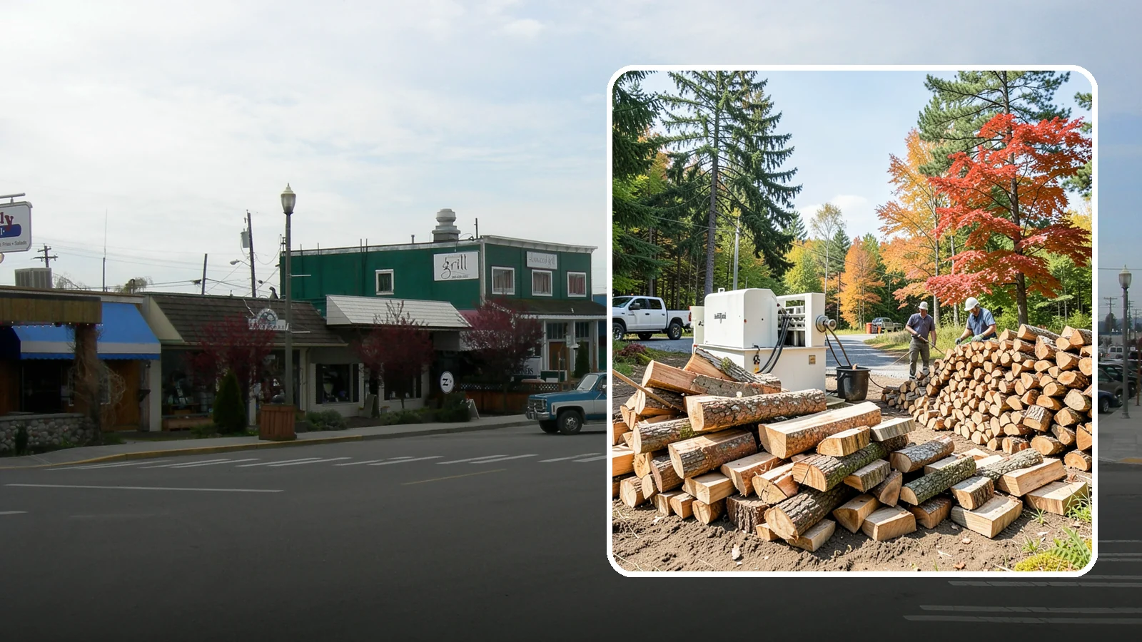 Large Split Firewood in Stanwood, Snohomish County, WA - Firewood split into larger pieces that burn slowly for extended, low-maintenance heat.