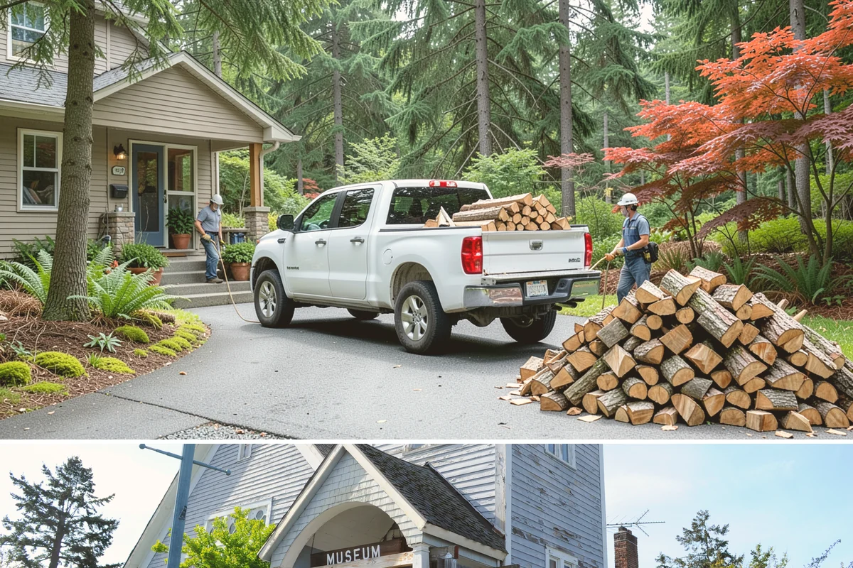 Large Split Firewood in Steilacoom, Pierce County, WA - Order large splits by early fall so they finish seasoning before heavy winter use.