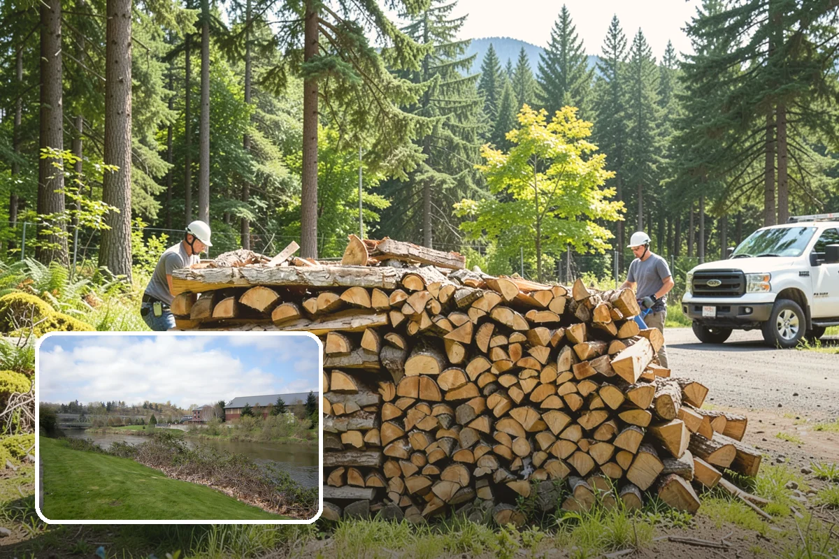 Large Split Firewood in Tukwila, King County, WA - Generous width burns slowly