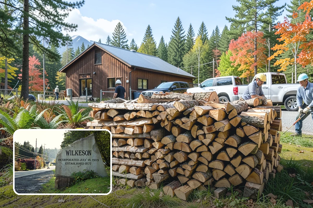 Large Split Firewood in Wilkeson, Pierce County, WA - Generous width burns slowly