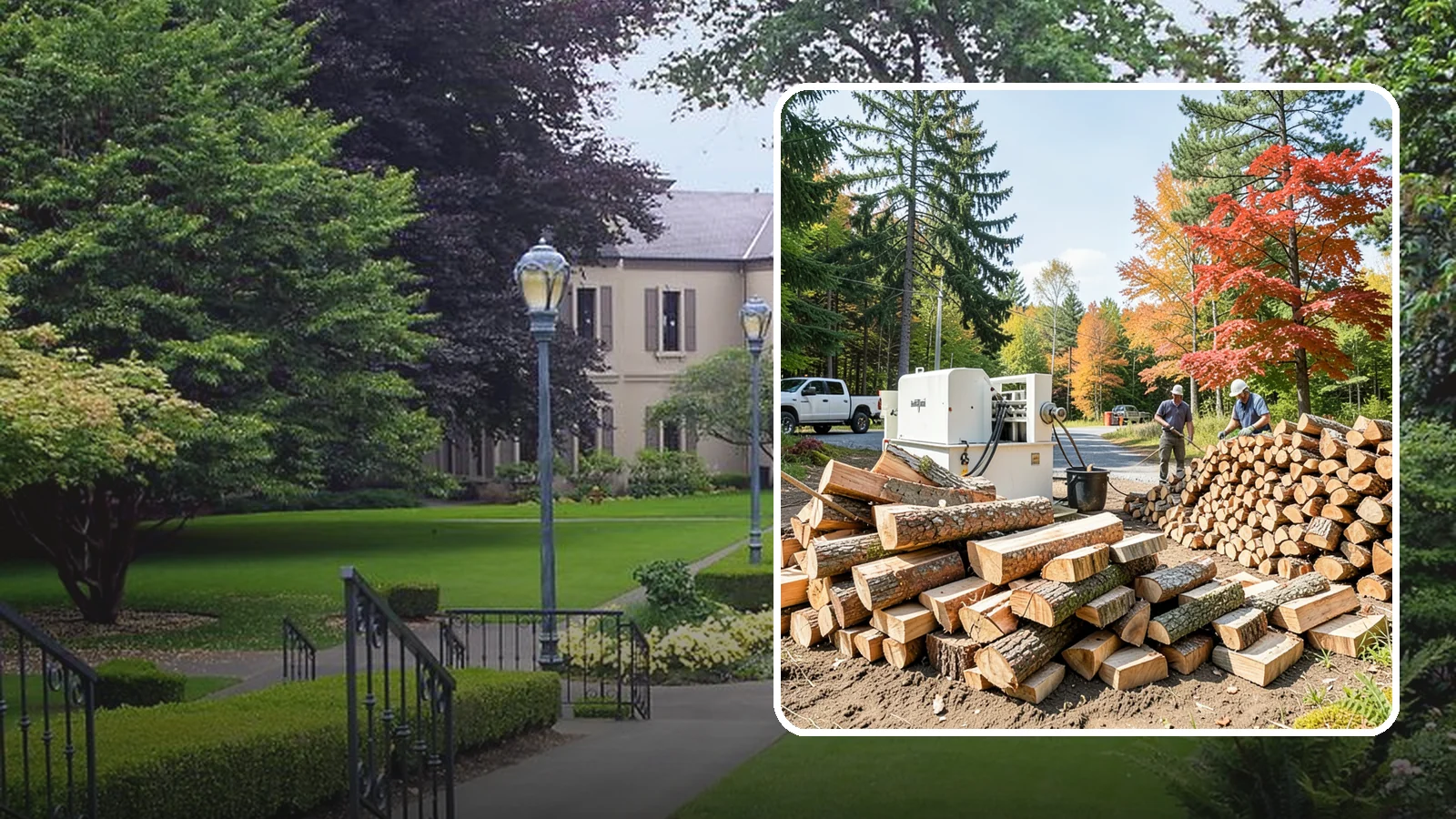 Large Split Firewood in Woodinville, King County, WA - Firewood split into larger pieces that burn slowly for extended, low-maintenance heat.