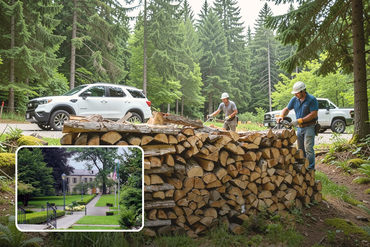 Large Split Firewood in Woodinville, King County, WA - Generous width burns slowly