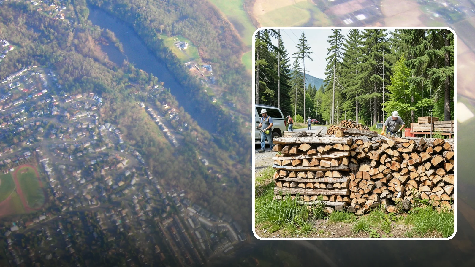 Locally Sourced Firewood in Algona, King County, WA - We supply firewood gathered from right here in the Pacific Northwest, keeping the supply chain short and local.
