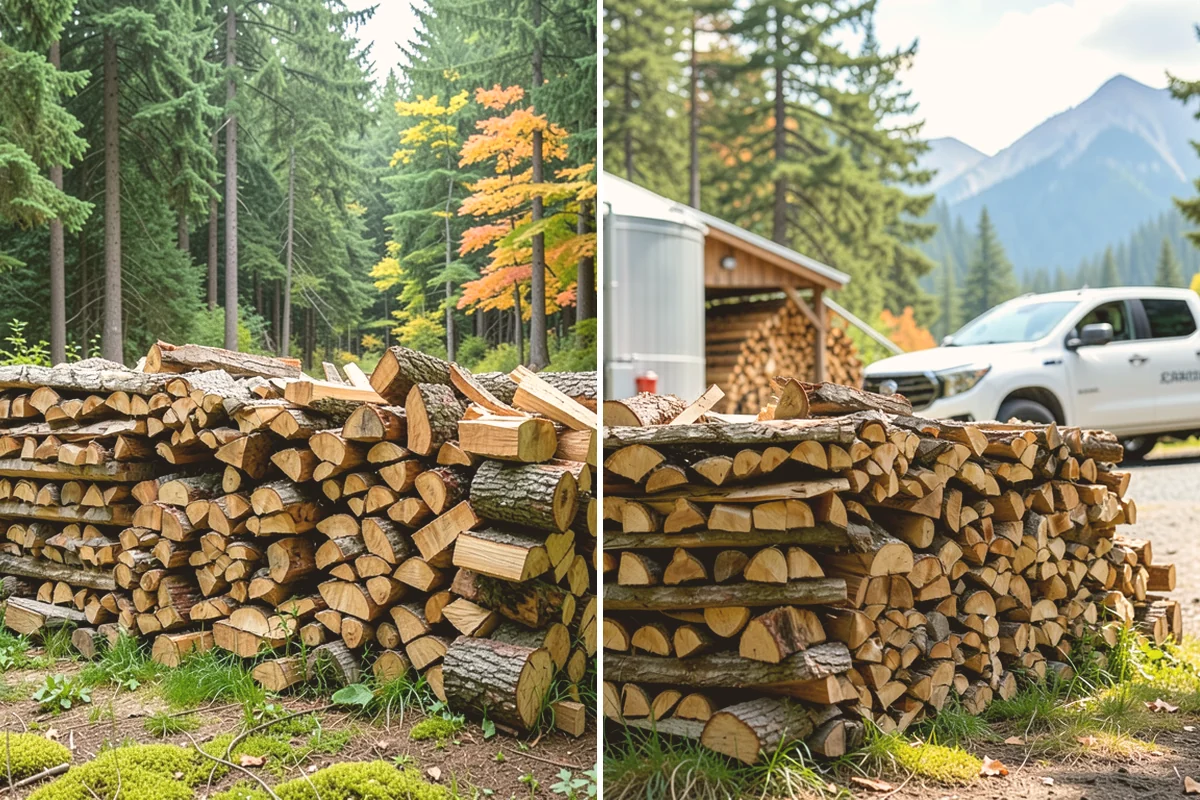 Locally Sourced Firewood in Bellevue, King County, WA - Source wood from nearby regional suppliers