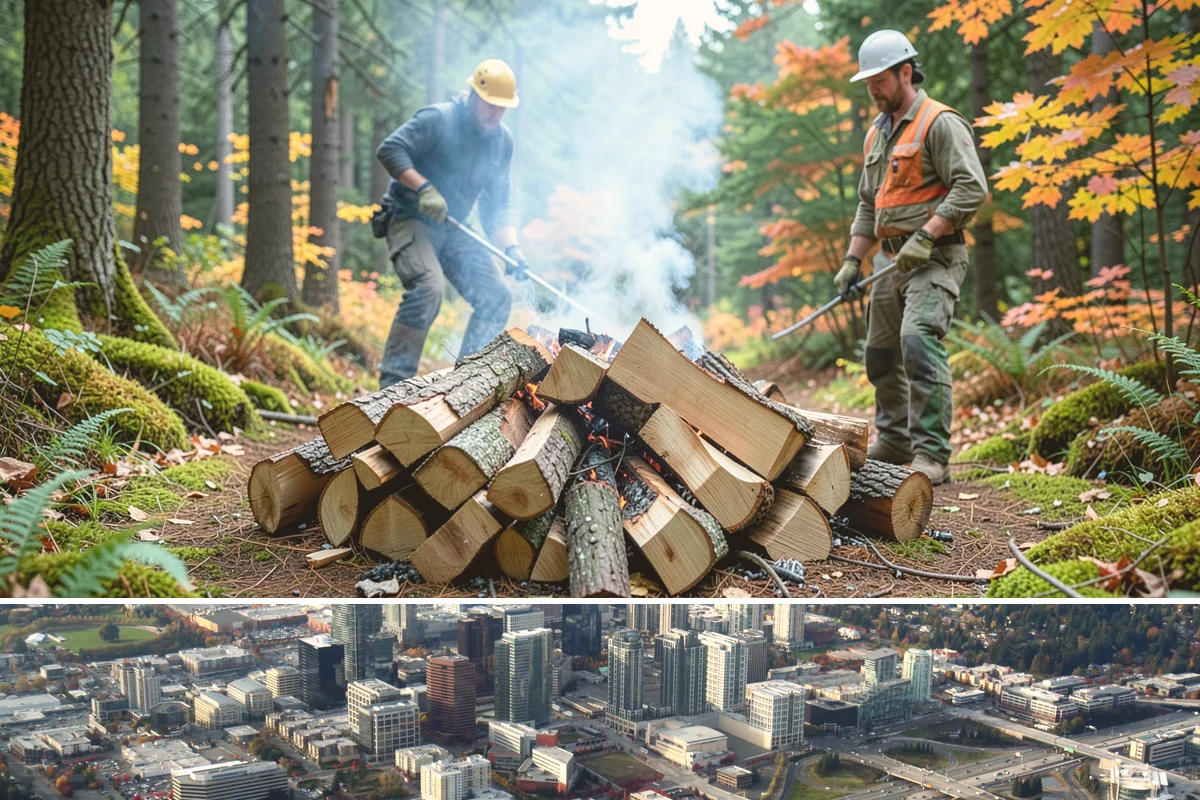 Locally Sourced Firewood in Bellevue, King County, WA - A good choice in any season, with heightened demand as households stock local supply ahead of winter.