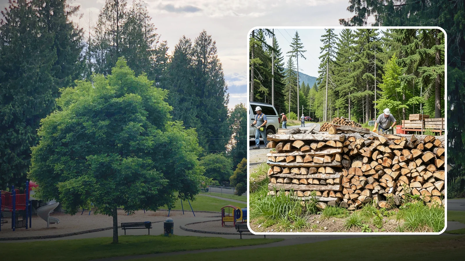 Locally Sourced Firewood in Bonney Lake, Pierce County, WA - We supply firewood gathered from right here in the Pacific Northwest, keeping the supply chain short and local.