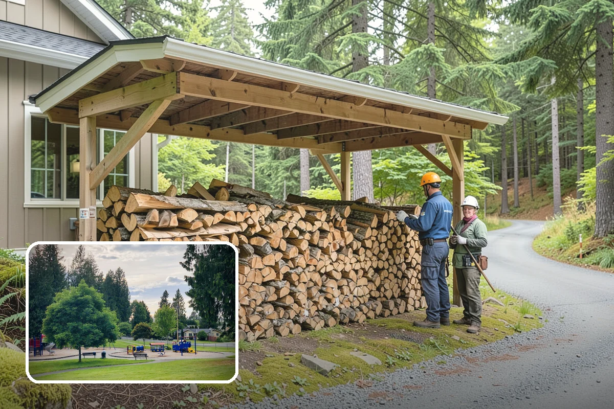Locally Sourced Firewood in Bonney Lake, Pierce County, WA - Keeps the supply chain short and regional