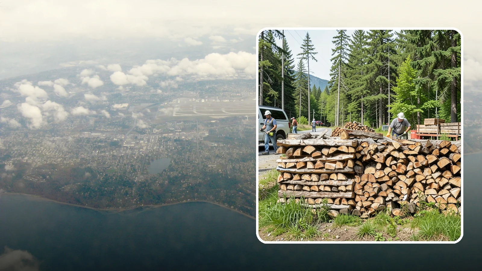 Locally Sourced Firewood in Burien, King County, WA - We supply firewood gathered from right here in the Pacific Northwest, keeping the supply chain short and local.