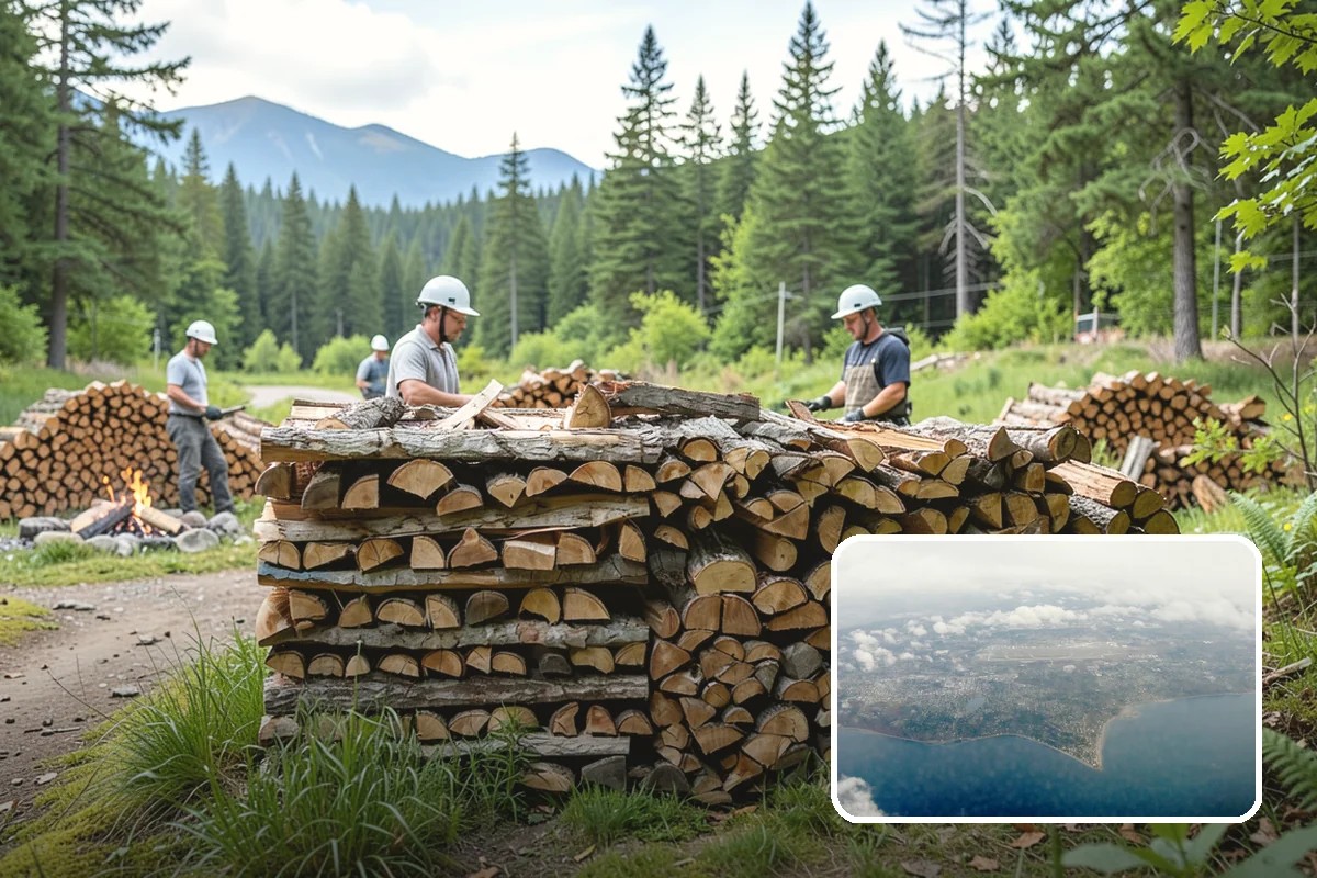 Locally Sourced Firewood in Burien, King County, WA - Keeps the supply chain short and regional