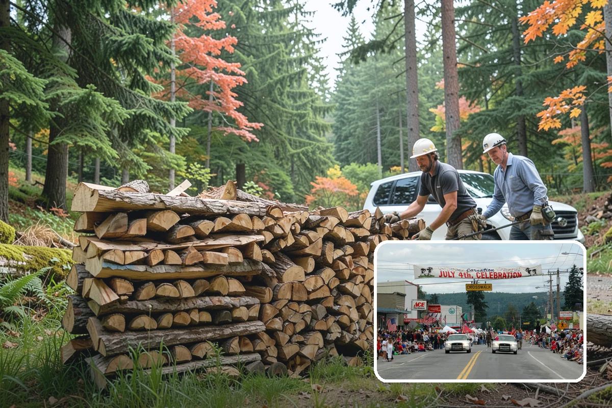 Locally Sourced Firewood in Carnation, King County, WA - Keeps the supply chain short and regional