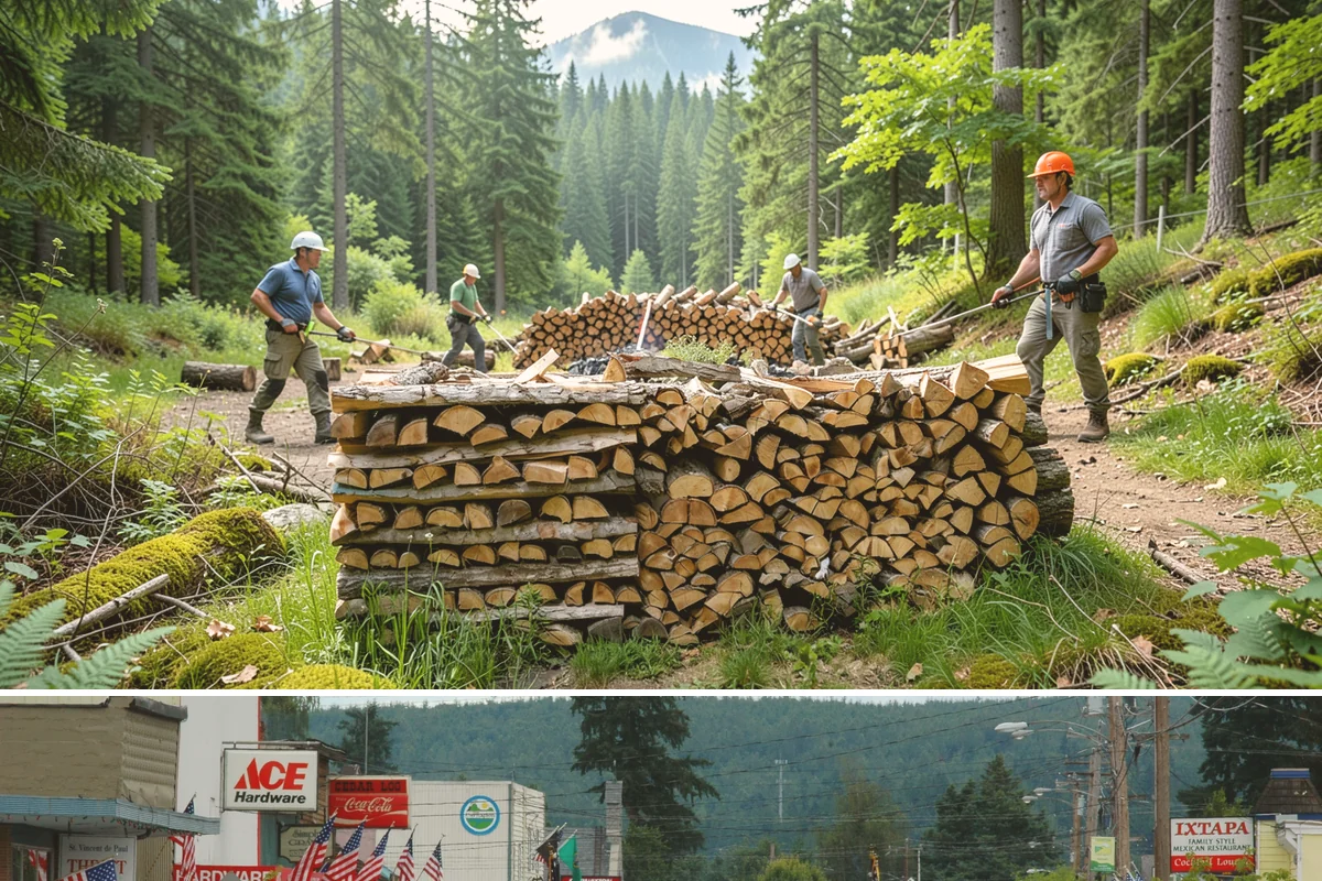 Locally Sourced Firewood in Carnation, King County, WA - A good choice in any season, with heightened demand as households stock local supply ahead of winter.