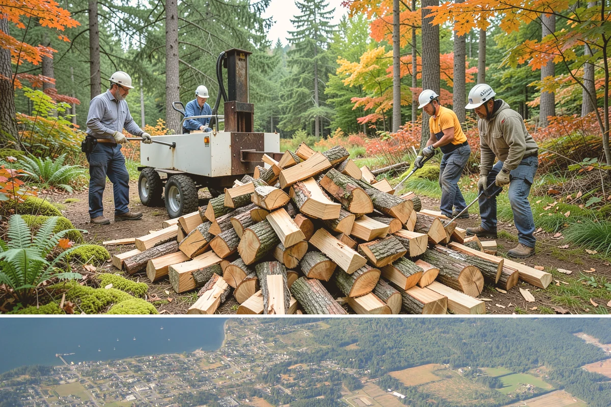 Locally Sourced Firewood in Coupeville, Island County, WA - A good choice in any season, with heightened demand as households stock local supply ahead of winter.