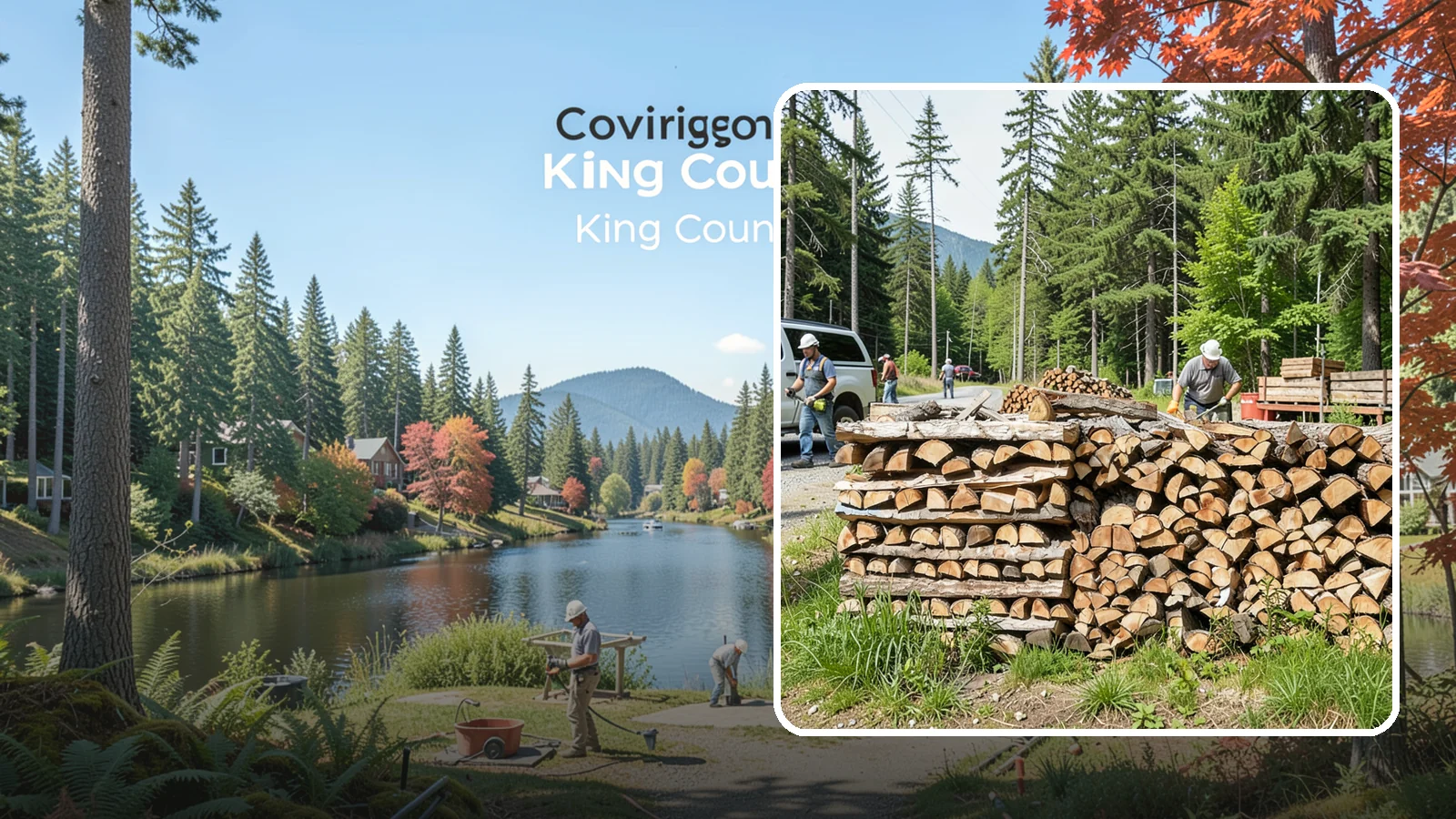 Locally Sourced Firewood in Covington, King County, WA - We supply firewood gathered from right here in the Pacific Northwest, keeping the supply chain short and local.