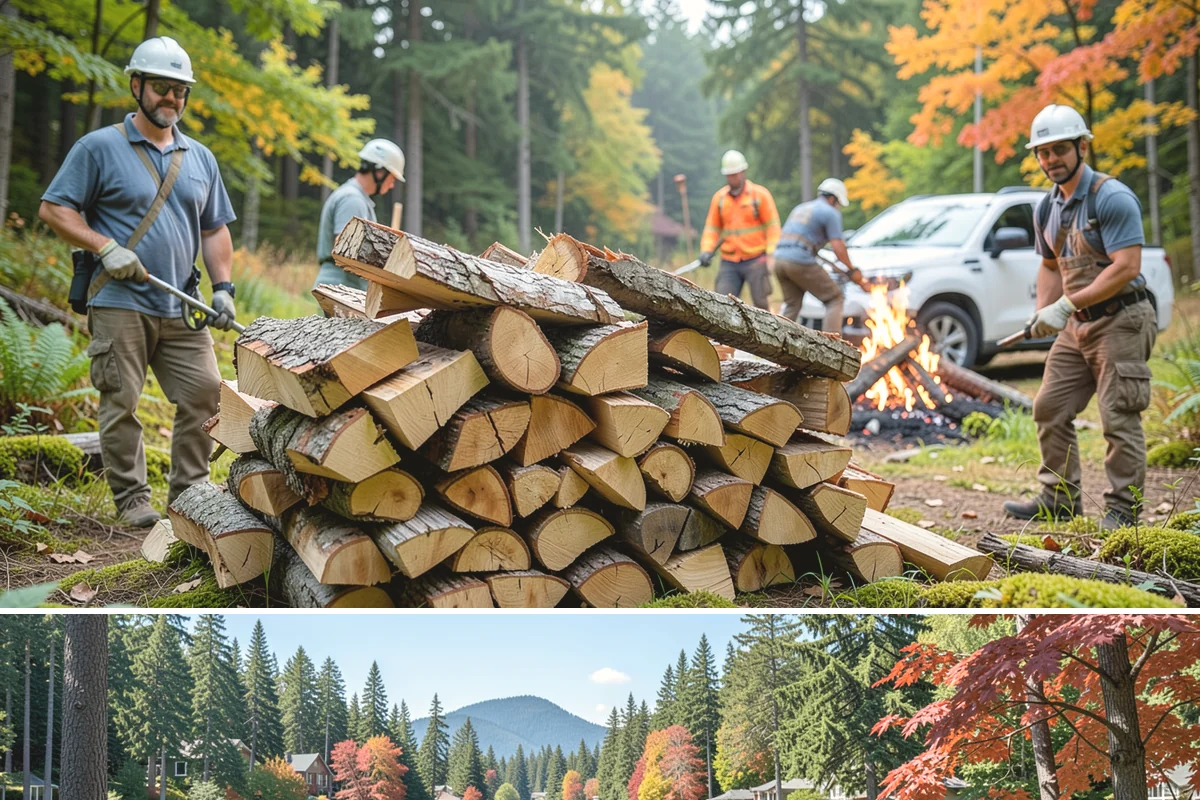 Locally Sourced Firewood in Covington, King County, WA - A good choice in any season, with heightened demand as households stock local supply ahead of winter.