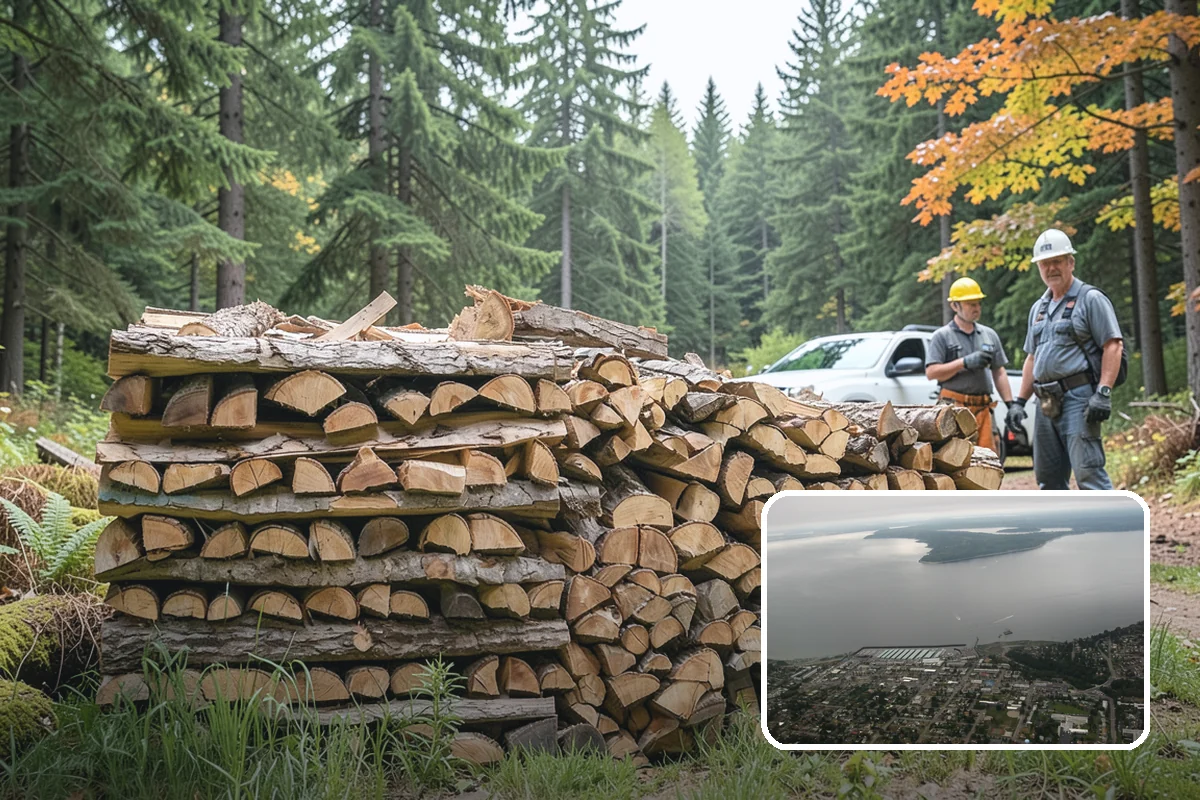 Locally Sourced Firewood in Des Moines, King County, WA - Keeps the supply chain short and regional