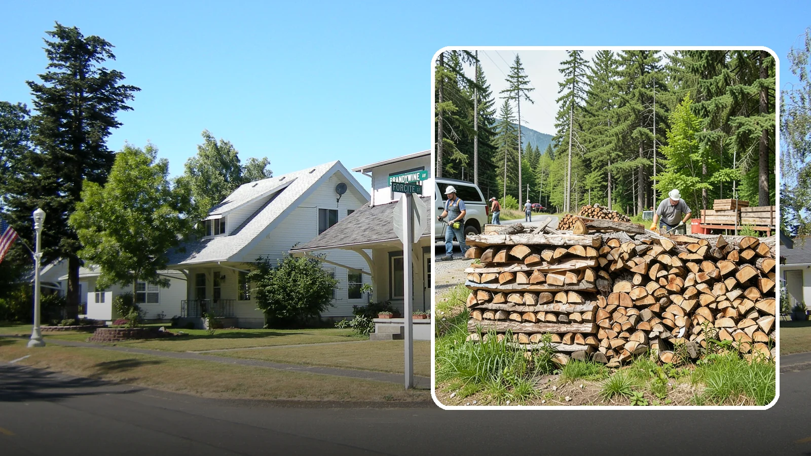 Locally Sourced Firewood in DuPont, Pierce County, WA - We supply firewood gathered from right here in the Pacific Northwest, keeping the supply chain short and local.