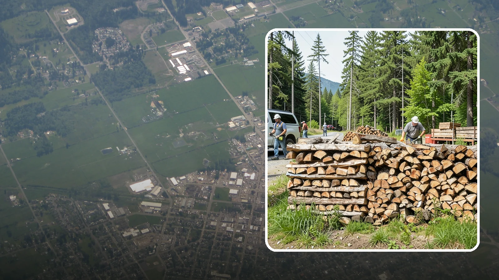 Locally Sourced Firewood in Enumclaw, King County, WA - We supply firewood gathered from right here in the Pacific Northwest, keeping the supply chain short and local.