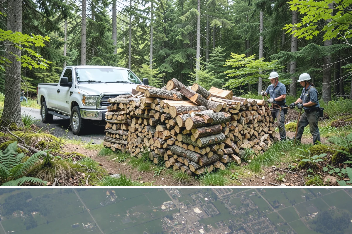 Locally Sourced Firewood in Enumclaw, King County, WA - A good choice in any season, with heightened demand as households stock local supply ahead of winter.