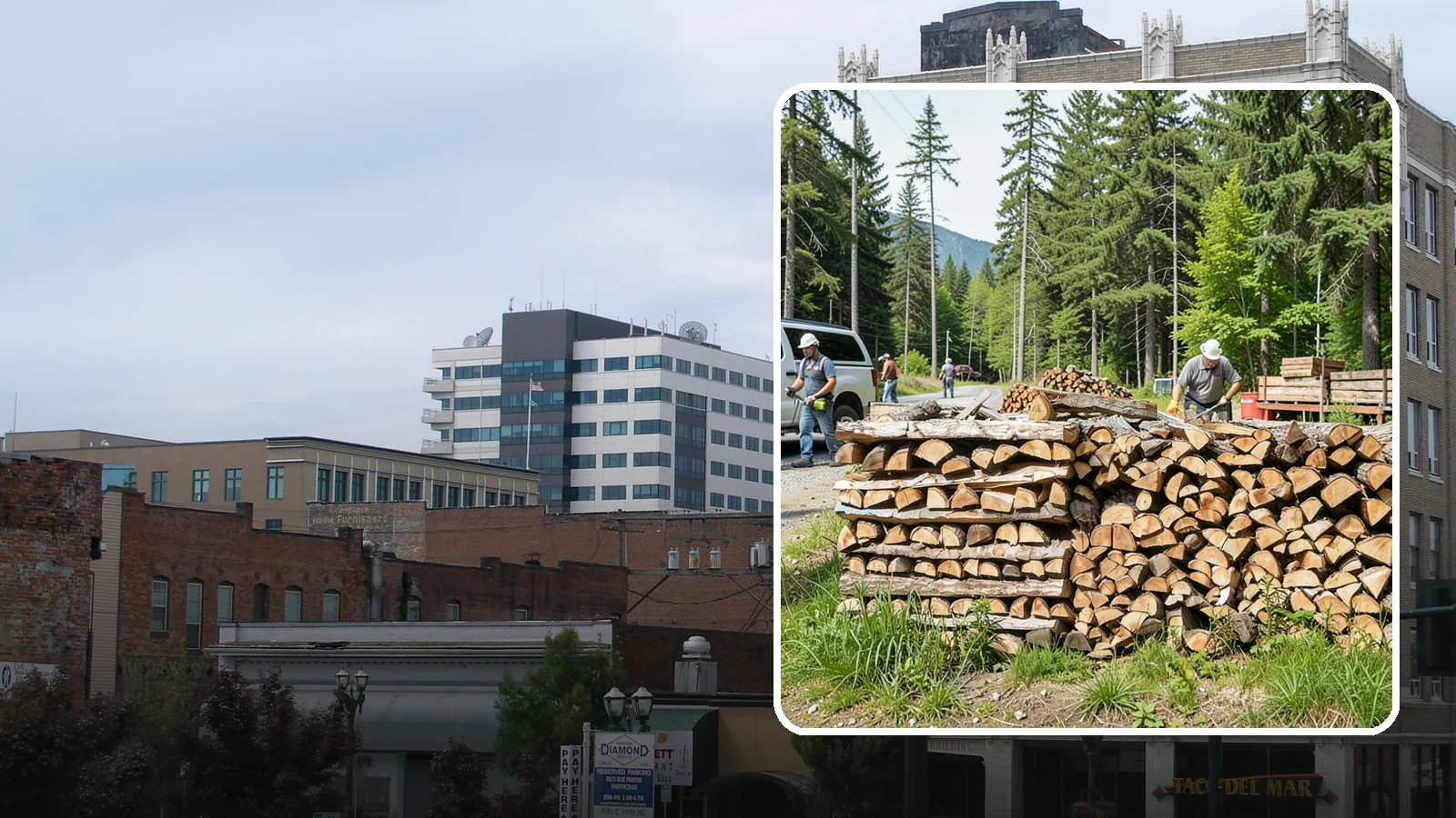 Locally Sourced Firewood in Everett, Snohomish County, WA - We supply firewood gathered from right here in the Pacific Northwest, keeping the supply chain short and local.