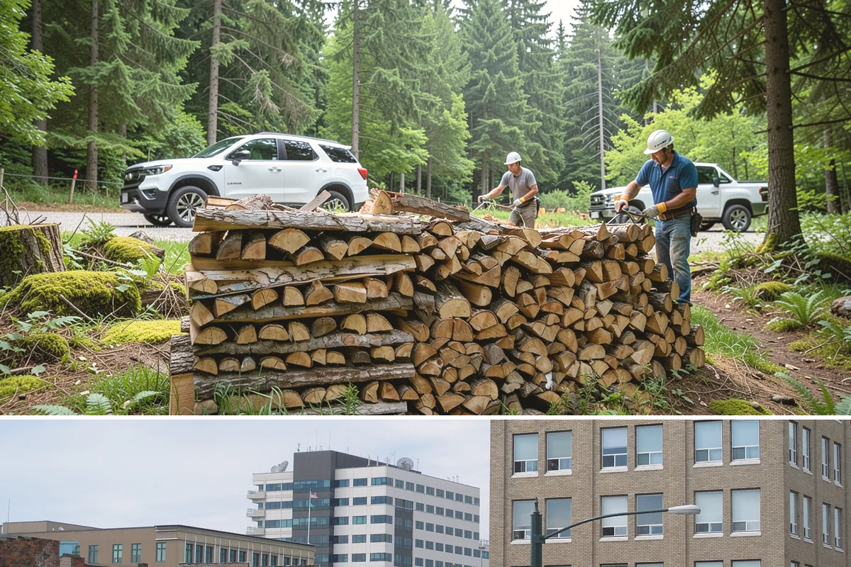 Locally Sourced Firewood in Everett, Snohomish County, WA - A good choice in any season, with heightened demand as households stock local supply ahead of winter.