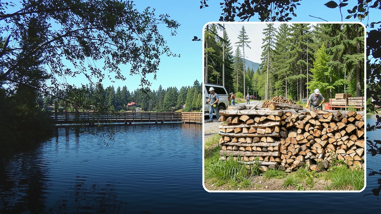 Locally Sourced Firewood in Federal Way, King County, WA - We supply firewood gathered from right here in the Pacific Northwest, keeping the supply chain short and local.