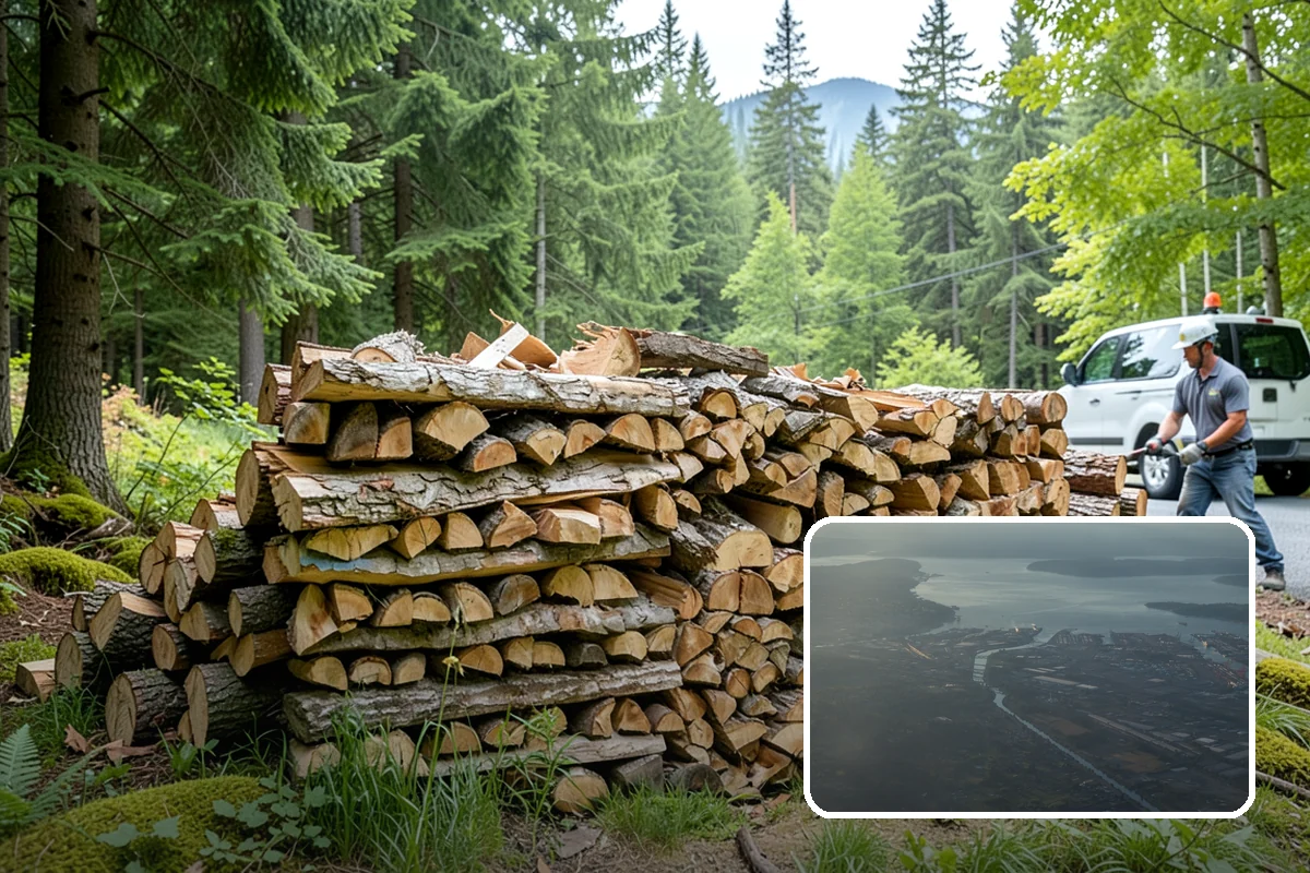 Locally Sourced Firewood in Fife, Pierce County, WA - Keeps the supply chain short and regional