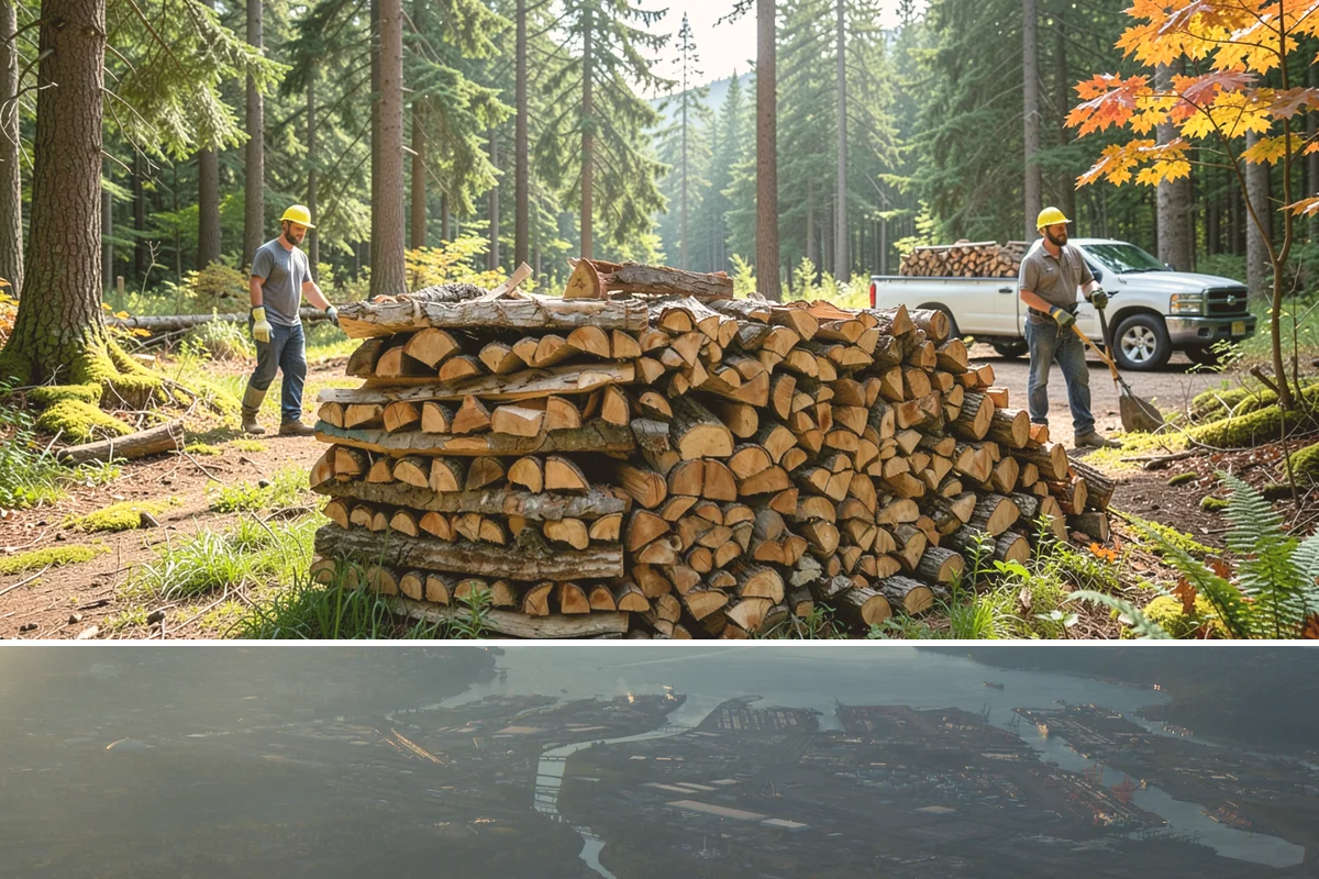 Locally Sourced Firewood in Fife, Pierce County, WA - A good choice in any season, with heightened demand as households stock local supply ahead of winter.