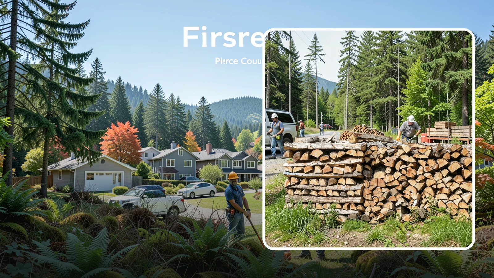 Locally Sourced Firewood in Fircrest, Pierce County, WA - We supply firewood gathered from right here in the Pacific Northwest, keeping the supply chain short and local.