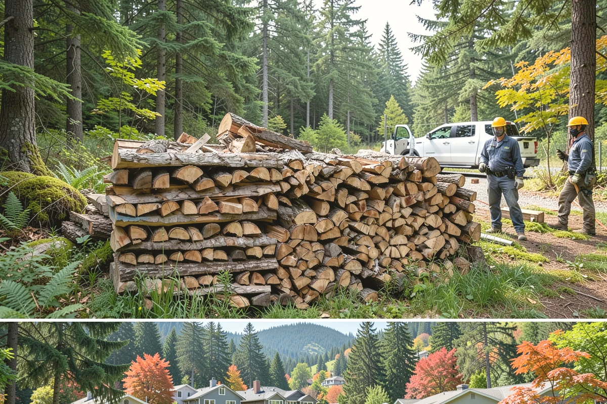 Locally Sourced Firewood in Fircrest, Pierce County, WA - A good choice in any season, with heightened demand as households stock local supply ahead of winter.