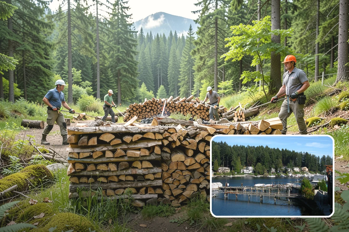 Locally Sourced Firewood in Gig Harbor, Pierce County, WA - Keeps the supply chain short and regional