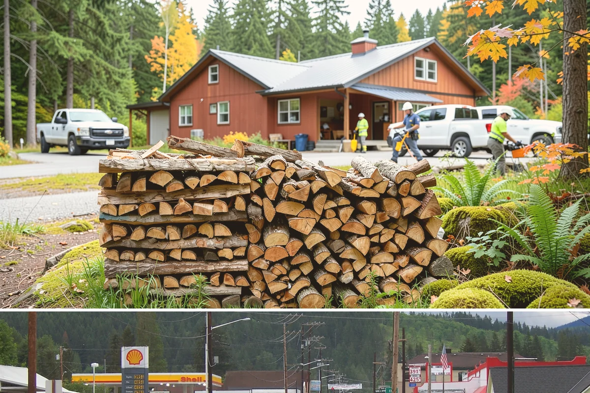 Locally Sourced Firewood in Granite Falls, Snohomish County, WA - A good choice in any season, with heightened demand as households stock local supply ahead of winter.