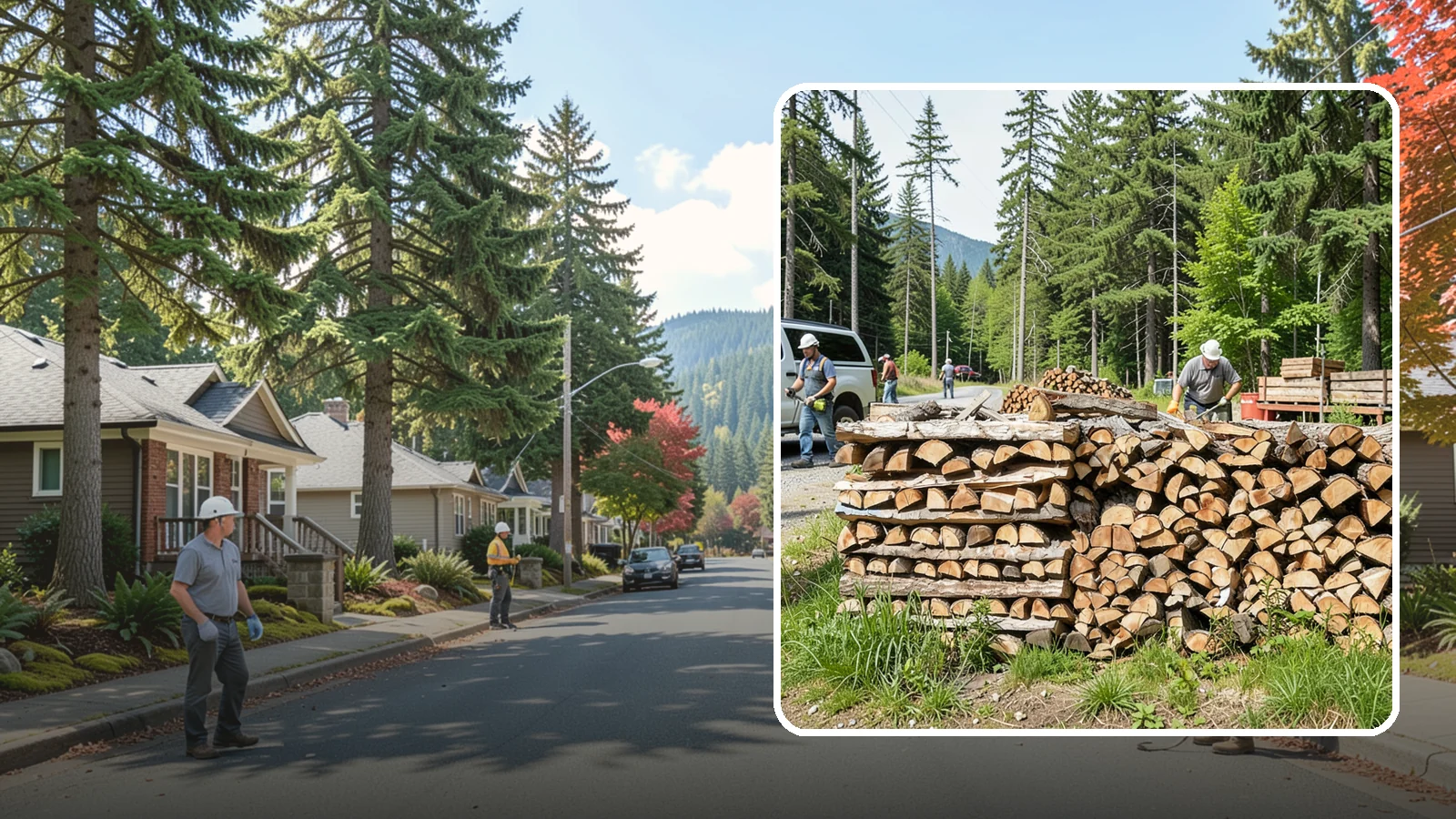 Locally Sourced Firewood in Hunts Point, King County, WA - We supply firewood gathered from right here in the Pacific Northwest, keeping the supply chain short and local.