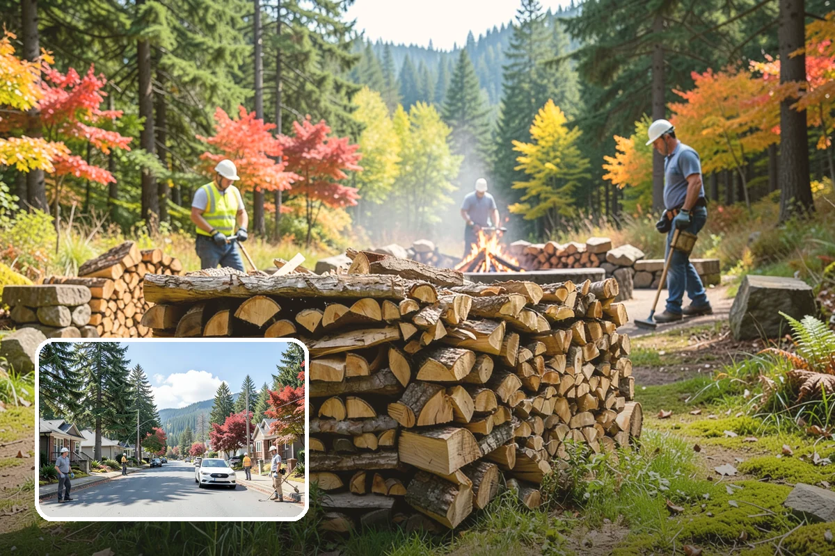 Locally Sourced Firewood in Hunts Point, King County, WA - Keeps the supply chain short and regional