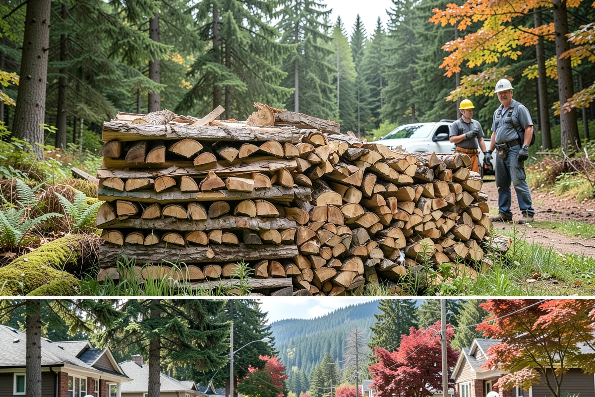 Locally Sourced Firewood in Hunts Point, King County, WA - A good choice in any season, with heightened demand as households stock local supply ahead of winter.