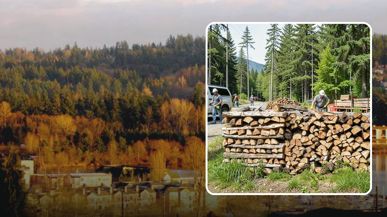 Locally Sourced Firewood in Kenmore, King County, WA - We supply firewood gathered from right here in the Pacific Northwest, keeping the supply chain short and local.