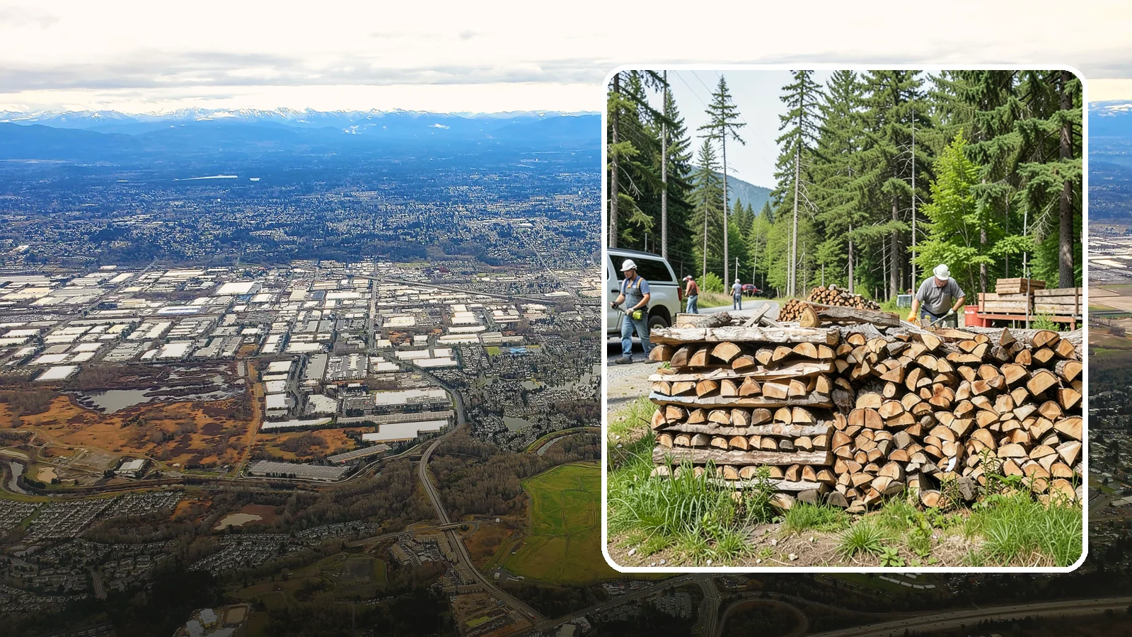 Locally Sourced Firewood in Kent, King County, WA - We supply firewood gathered from right here in the Pacific Northwest, keeping the supply chain short and local.