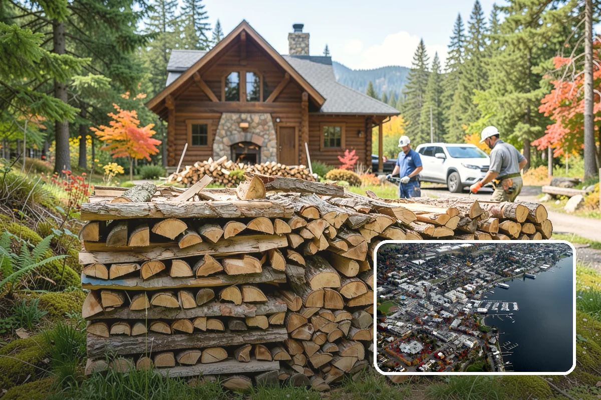 Locally Sourced Firewood in Kirkland, King County, WA - Keeps the supply chain short and regional