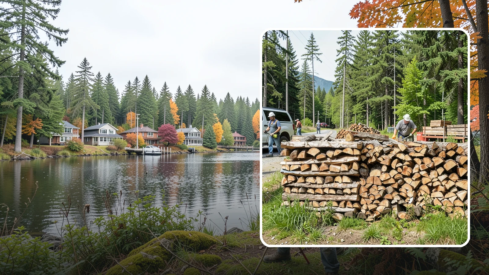 Locally Sourced Firewood in La Conner, Skagit County, WA - We supply firewood gathered from right here in the Pacific Northwest, keeping the supply chain short and local.