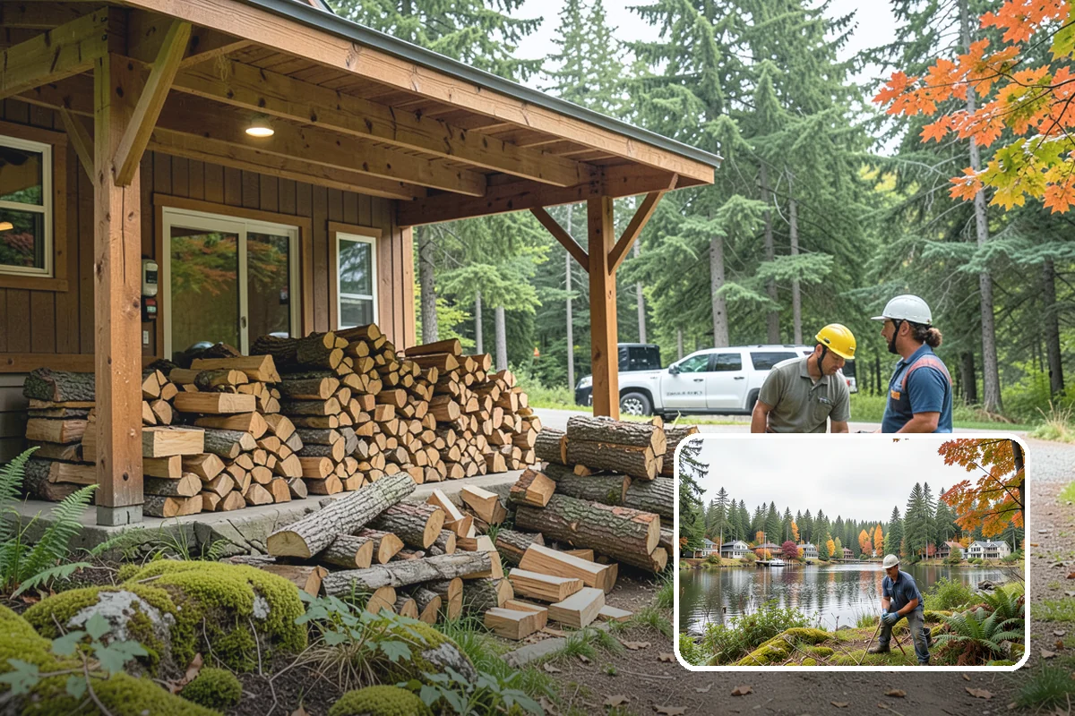 Locally Sourced Firewood in La Conner, Skagit County, WA - Keeps the supply chain short and regional