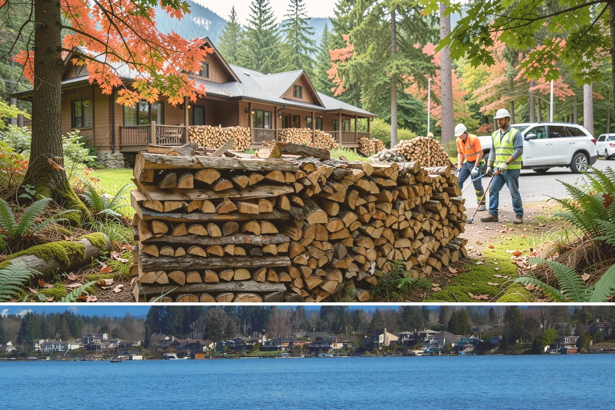 Locally Sourced Firewood in Lake Stevens, Snohomish County, WA - A good choice in any season, with heightened demand as households stock local supply ahead of winter.