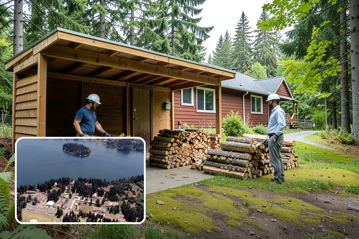 Locally Sourced Firewood in Lakewood, Pierce County, WA - Keeps the supply chain short and regional