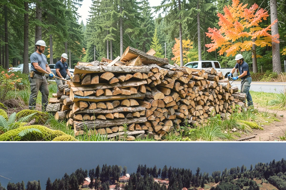 Locally Sourced Firewood in Lakewood, Pierce County, WA - A good choice in any season, with heightened demand as households stock local supply ahead of winter.