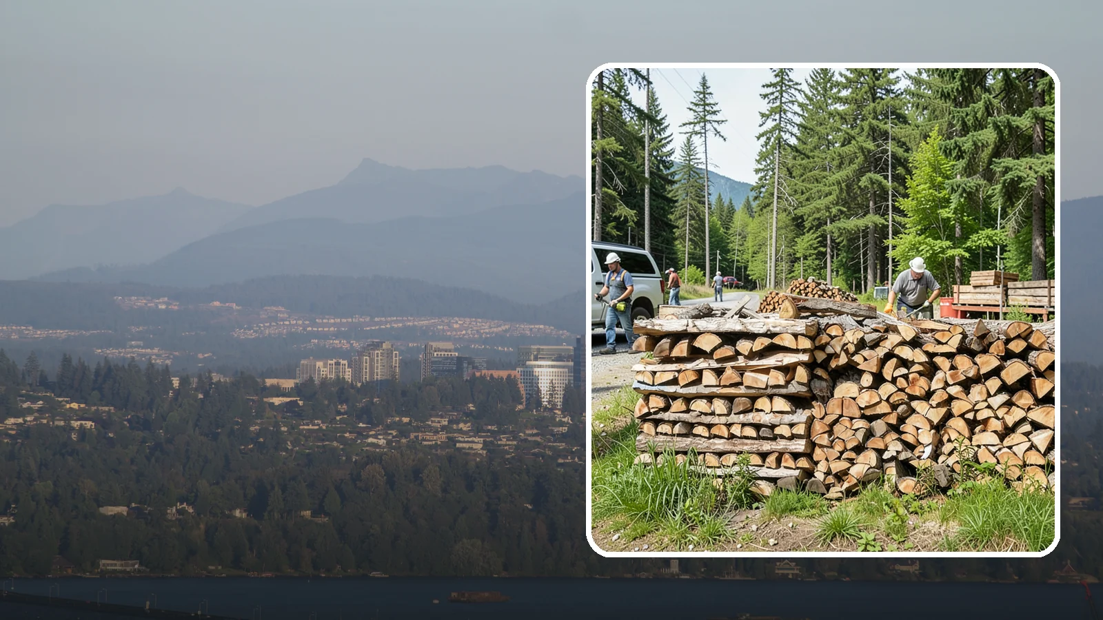 Locally Sourced Firewood in Medina, King County, WA - We supply firewood gathered from right here in the Pacific Northwest, keeping the supply chain short and local.