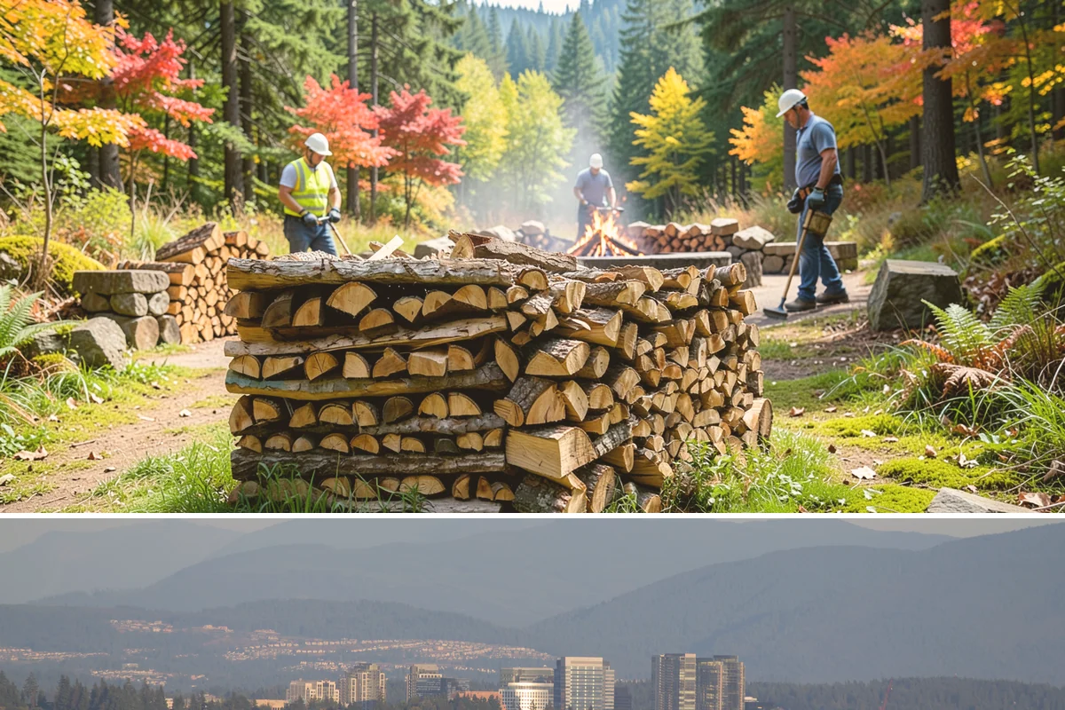 Locally Sourced Firewood in Medina, King County, WA - A good choice in any season, with heightened demand as households stock local supply ahead of winter.