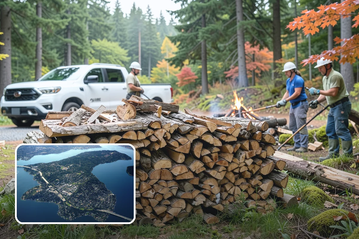 Locally Sourced Firewood in Mercer Island, King County, WA - Keeps the supply chain short and regional