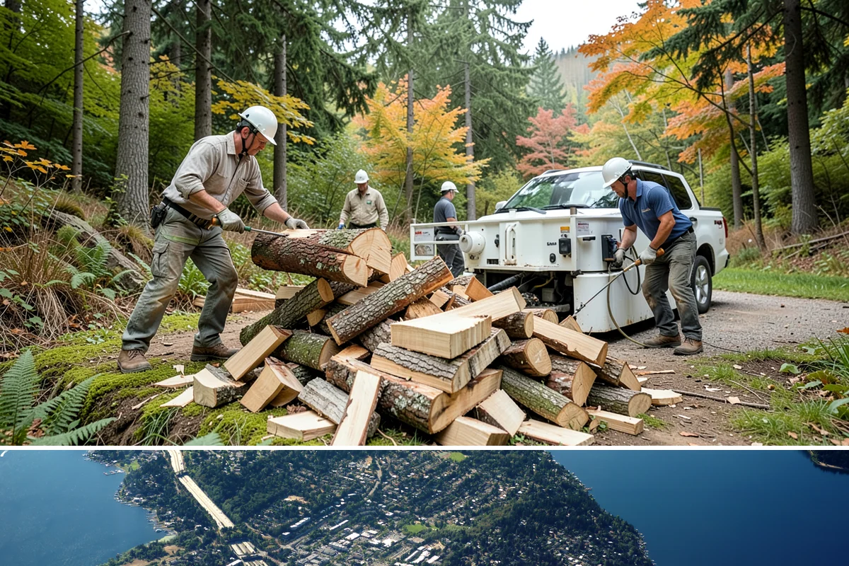 Locally Sourced Firewood in Mercer Island, King County, WA - A good choice in any season, with heightened demand as households stock local supply ahead of winter.