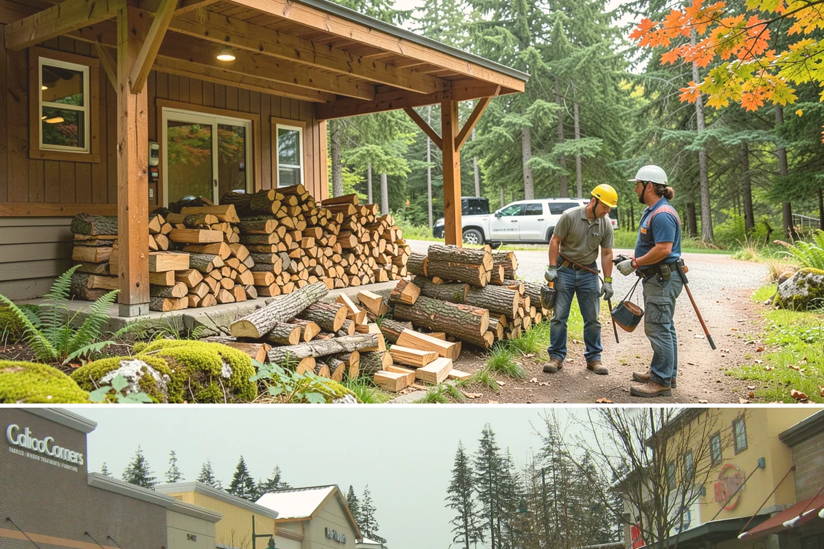 Locally Sourced Firewood in Mill Creek, Snohomish County, WA - A good choice in any season, with heightened demand as households stock local supply ahead of winter.